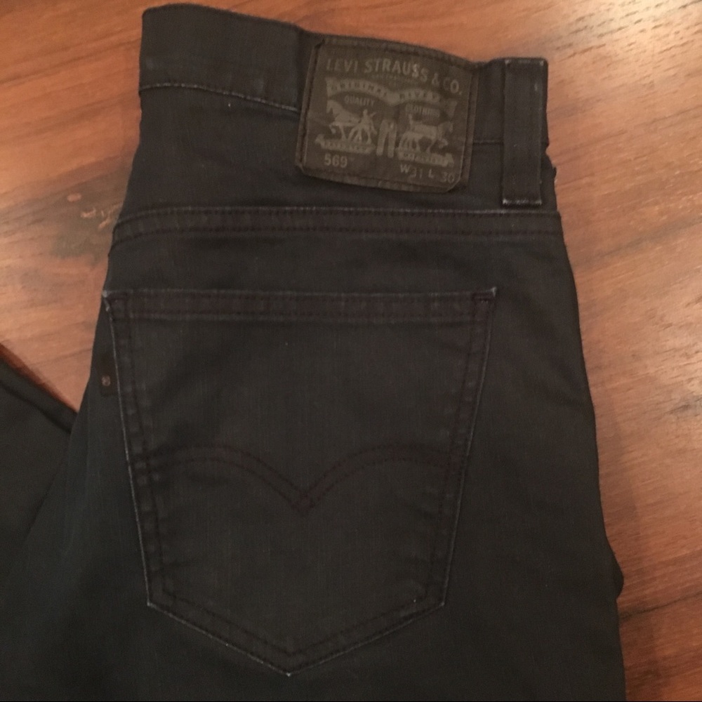 Levi 569 Black Jeans Black Label
